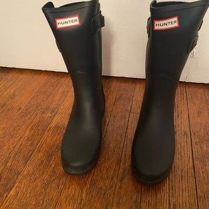 Hunter original short boot refined back strap